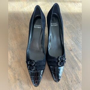 Stuart Weitzman Black Patent Leather Heels